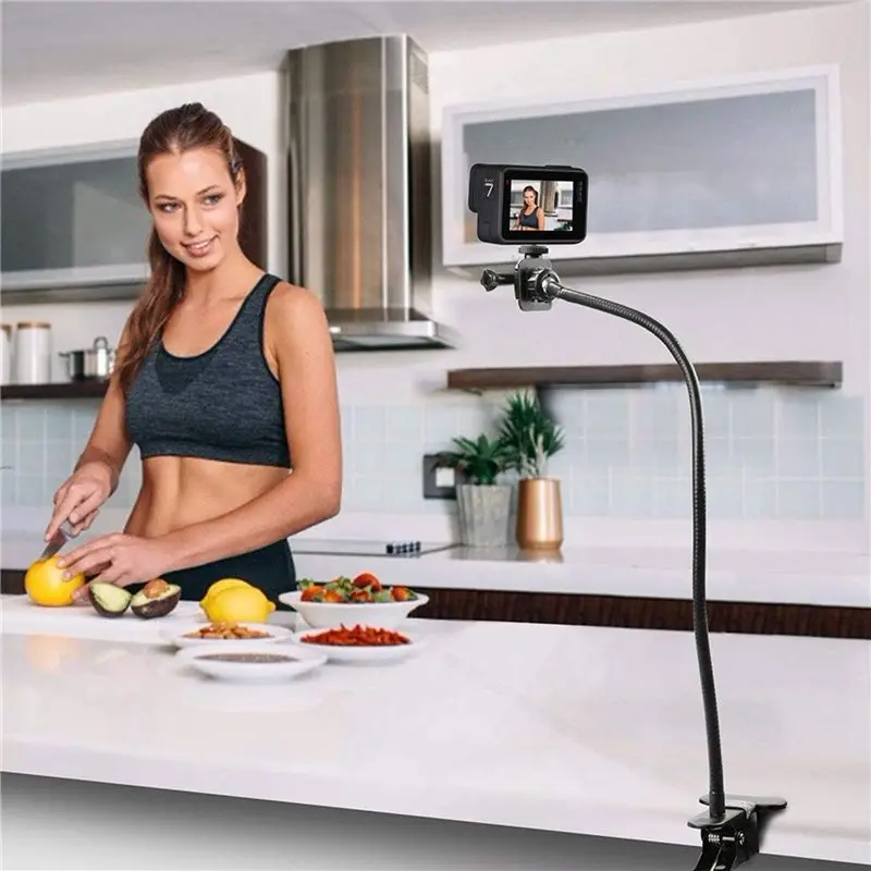 Ingenious-2X Webcam Stand 25 Inch Flexible Desk Mount Clamp Gooseneck Stand For Logitech Webcam C930E,C930,C920, C922X,C922, C92