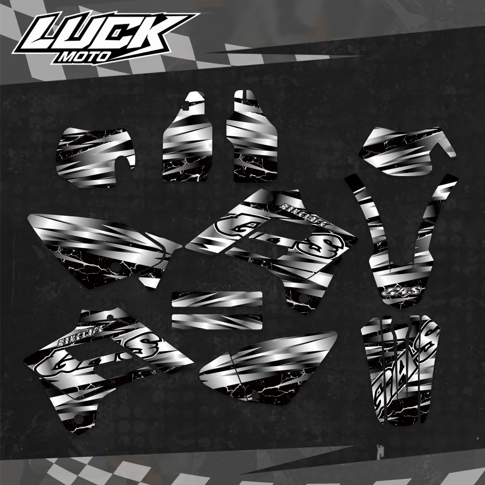 Motorcycle TEAM GRAPHICS & BACKGROUNDS DECALS STICKERS Kits For GAS GAS GasGas EC 125 250 300 450 2003 2004 2005 2006 Decoratio
