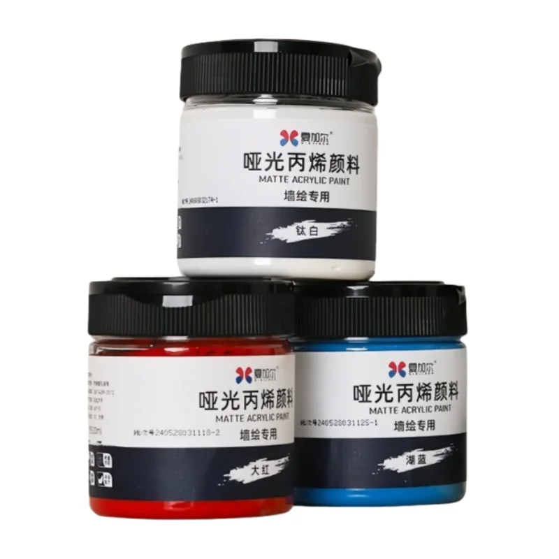 

500 мл/акриловая краска, большие банки, художественная живопись для студентов, креативная цветная живопись «сделай сам», ручная роспись, матовый акрил