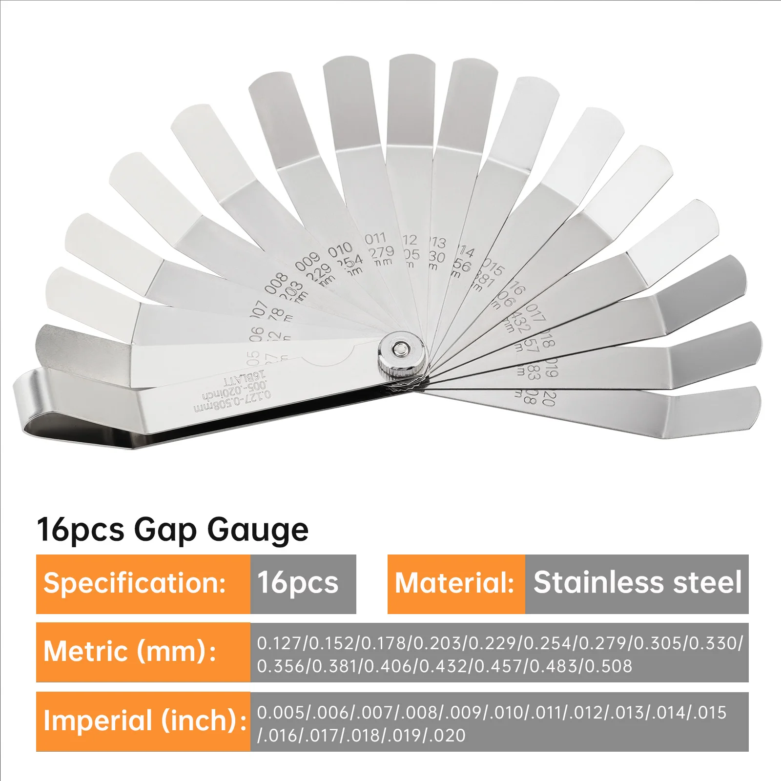الفولاذ المقاوم للصدأ أوفست صمام الغماز المحسس قياس مجموعة متعددة الأغراض أداة قياس محرك دراجة نارية صمام المحسس قياس #2