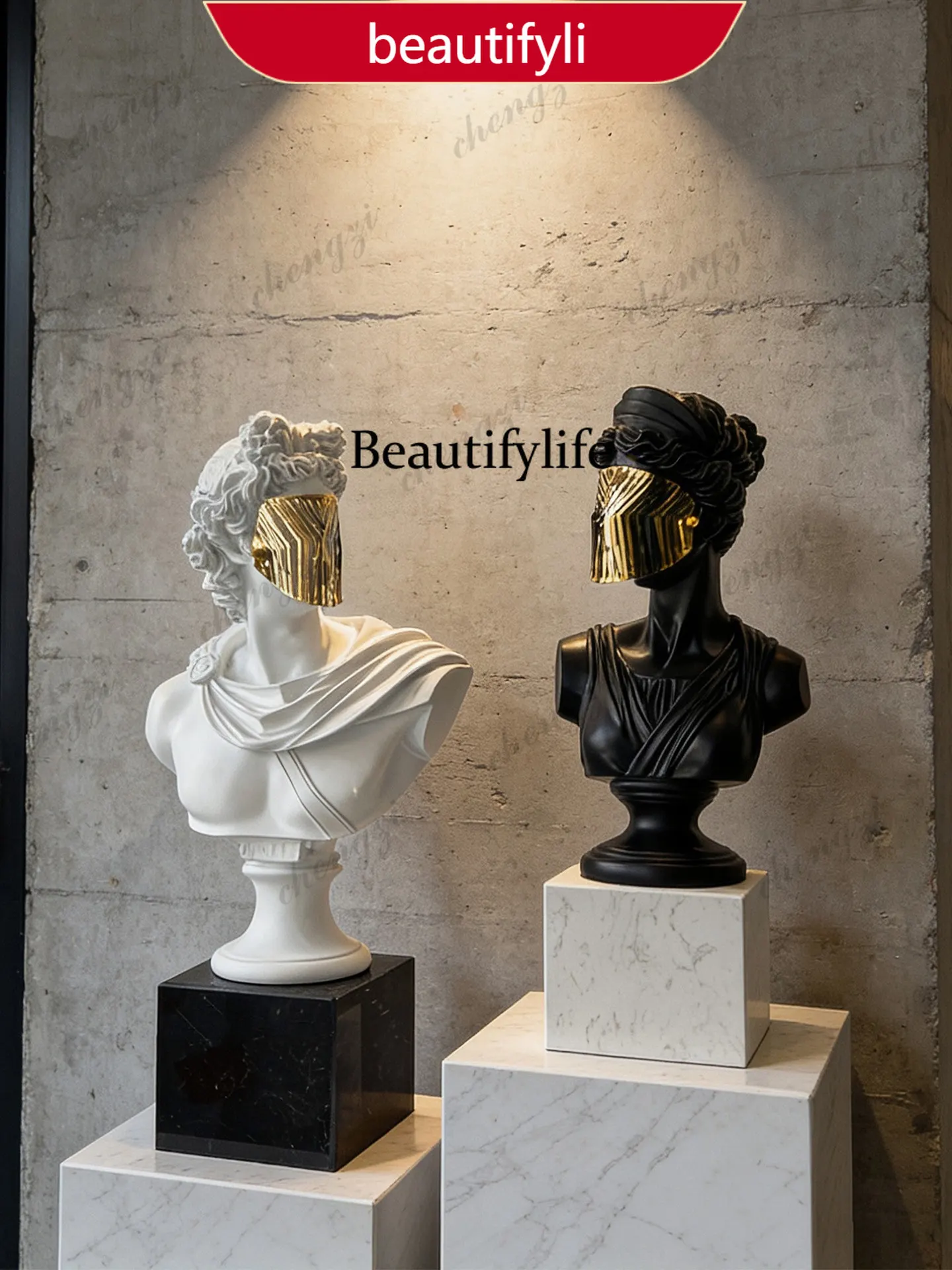 Modern, statue model room, living room porch ornament, TV cabinet, soft decoration, sculpture