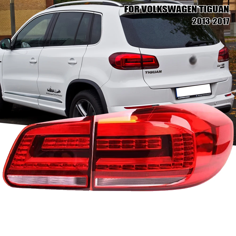 Левая/правая боковая задняя фара для Volkswagen Tiguan 2013, 2014, 2015, 2016, задняя фонарь тормоза с