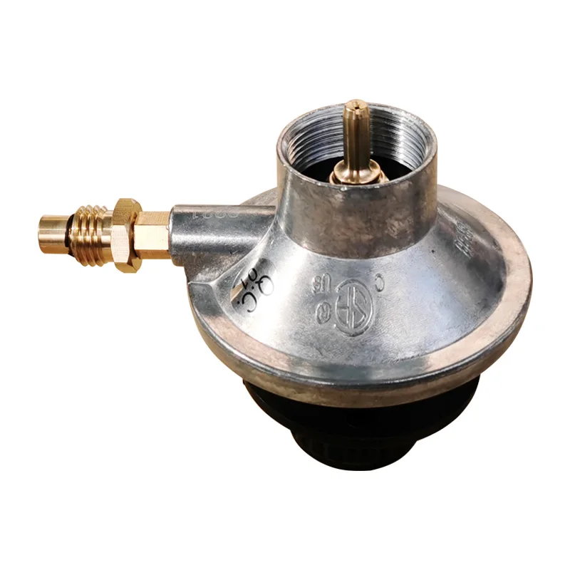 North America LPG One Pound Gas Cylinder Tank Propane Adjustable Low Pressure Gas Regulator Valve M12*1 With Nozzle 0.7mm