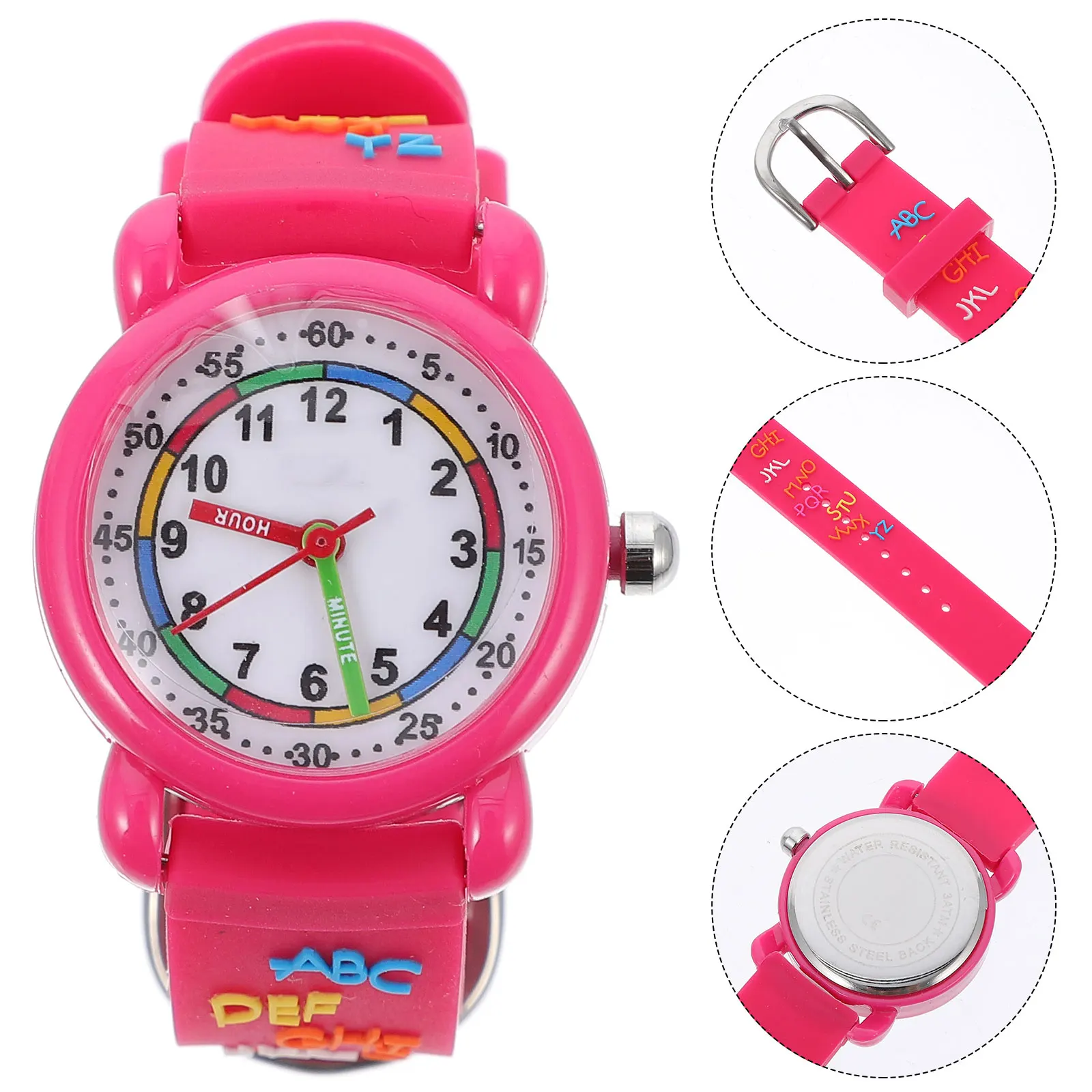 

Cartoon Watches Kids Girls Waterproof Childrens Watch Lovely Appearance Easy Time Reading 3D Design Long Service Kids Gift Child