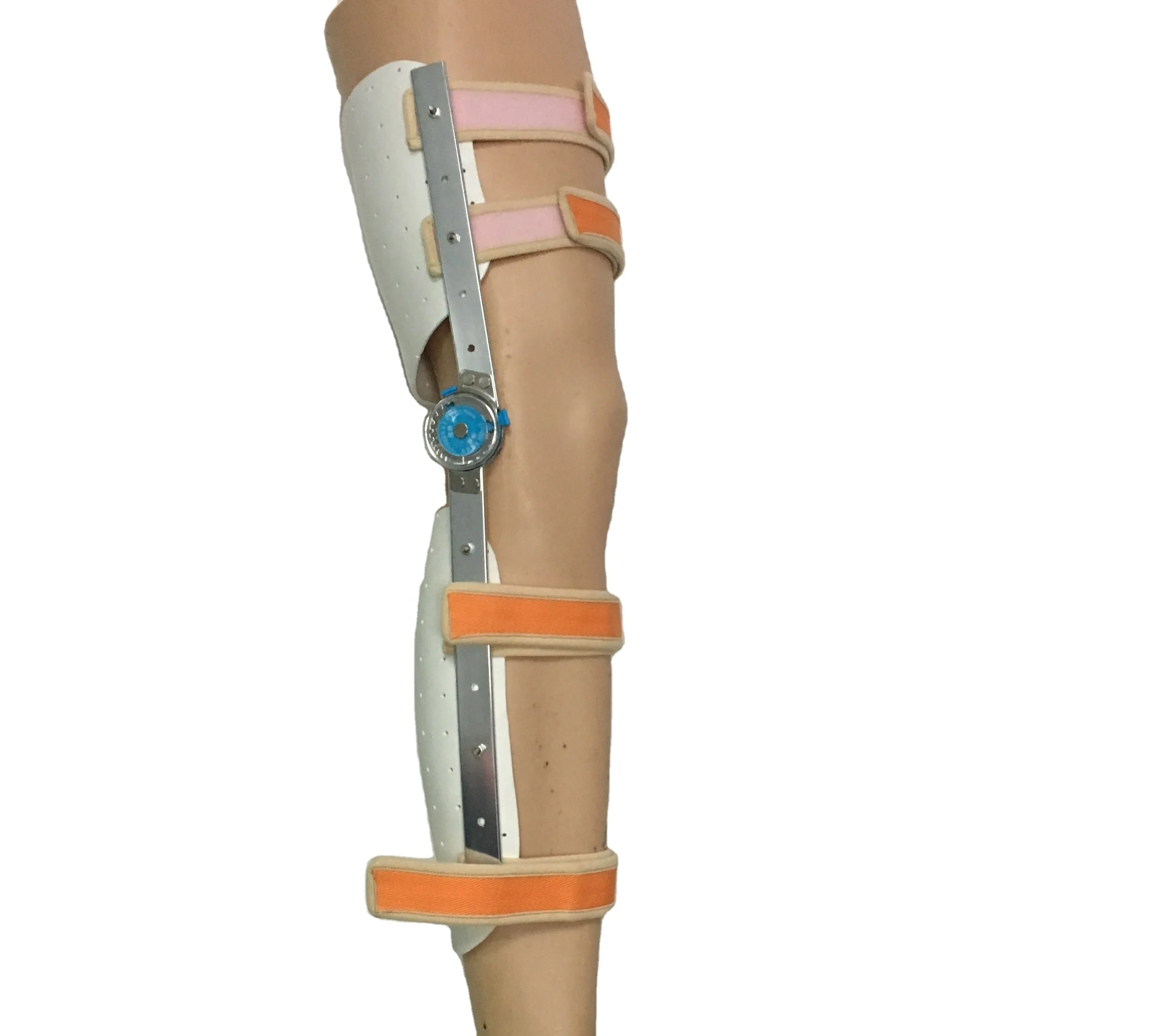 Adjustable Metal Leg Support Splint Flexible Shaping Knee Foot Auxiliary Protection Bracket