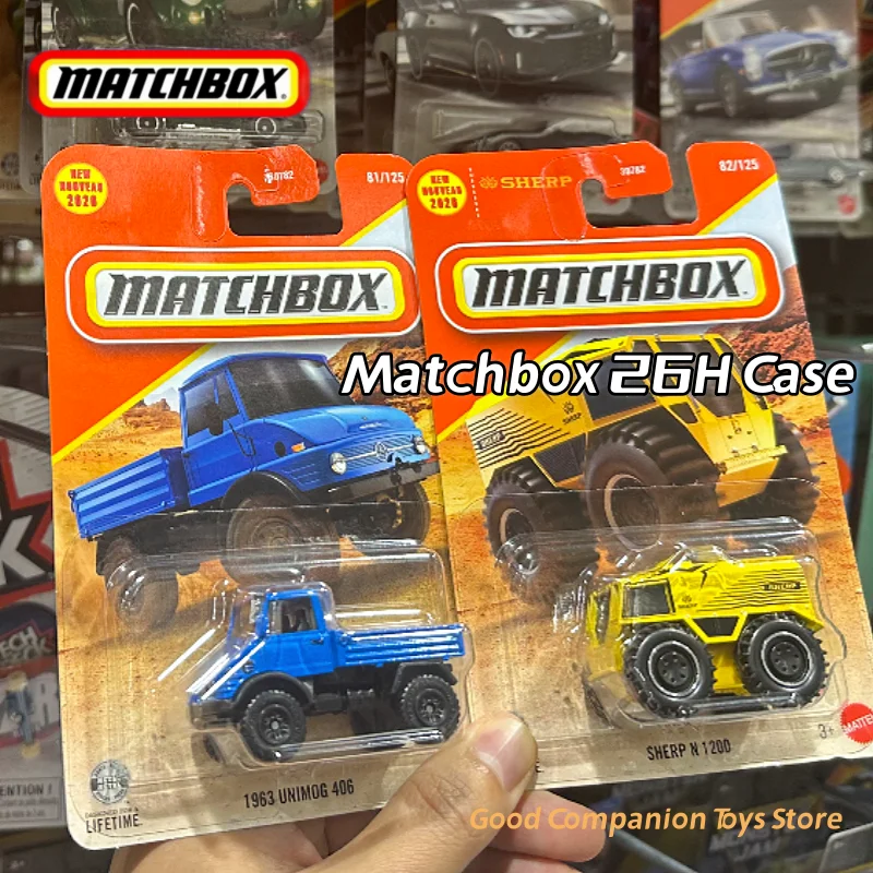 2026H Original Matchbox Car 1/64 1963 UNIM0G 406 SHERP N 1200 JEEP RECON Collectible Car Diecast Vehicle Alloy Model Toy 30782