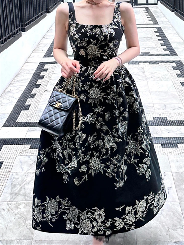 

Embroidery Woman Dresses Runway Print Sexy 2023 Dress Beach Lace Boho Summer Party Backless Sundress Women Sleeveless Vintage