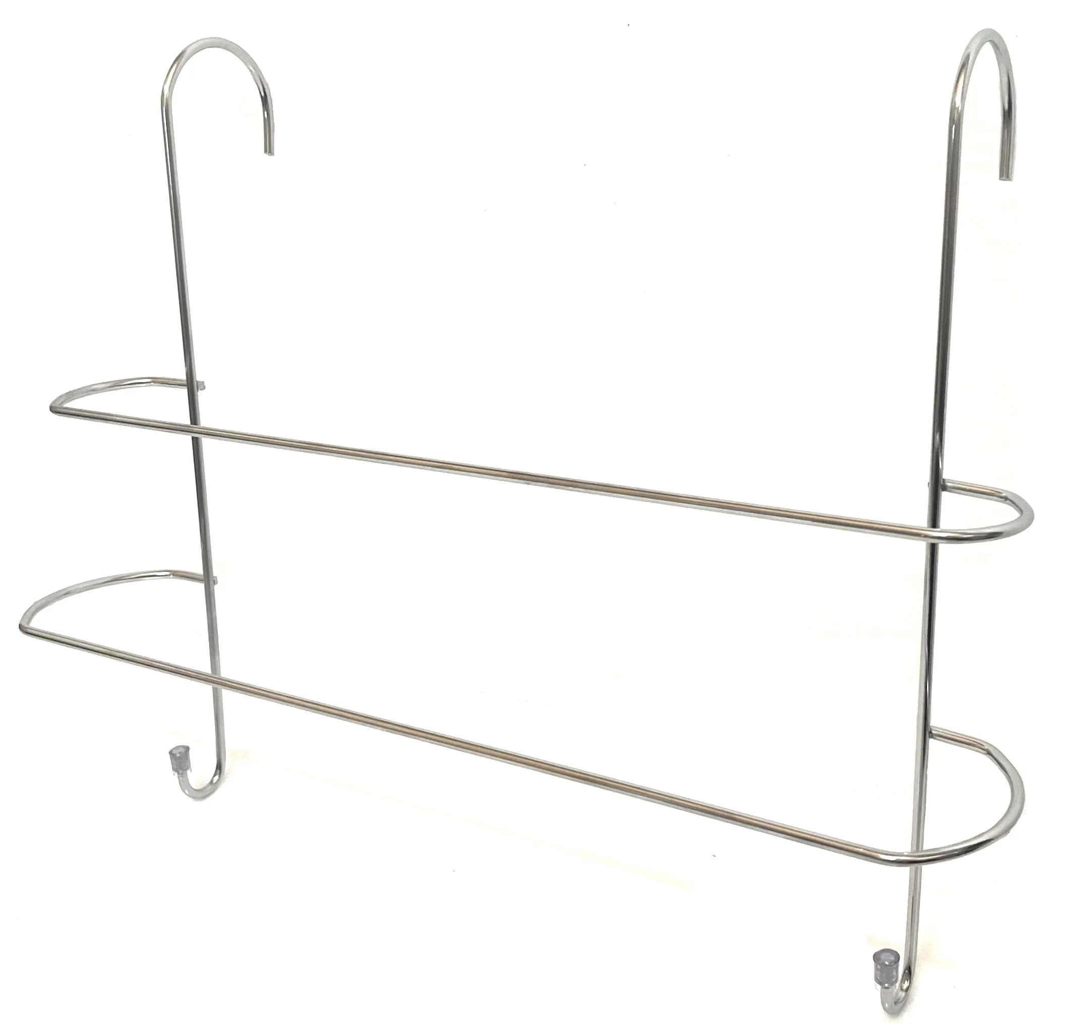 Double Towel Door with 02 Holes Chrome Towel Rack Holder for Box Without Bore