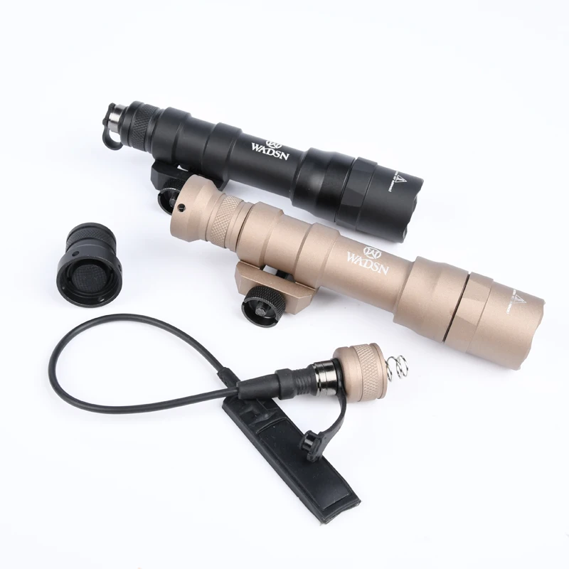 Imagem -02 - Wadsn-surefir Lanterna Tática M600 M600df Alto Poder 1400 Lumens Led Branco Ajuste de Trilho de 20 mm Caça Airsoft Luz Scout Gun