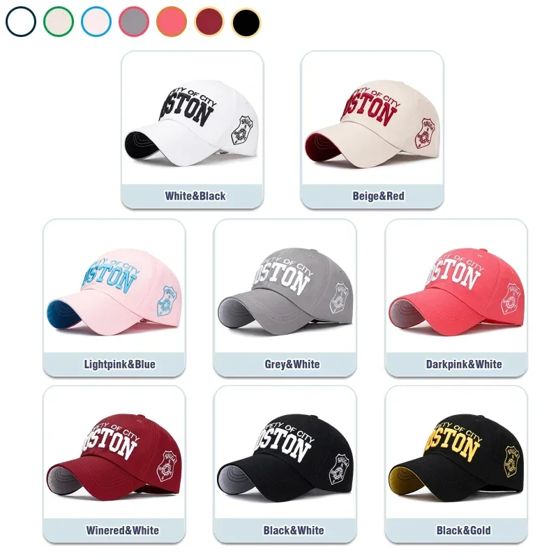 Soft Top Sports Baseball Cap Cotton 3D Embroidery Unisex Snapback Cap Tennis Hat Dad Cap