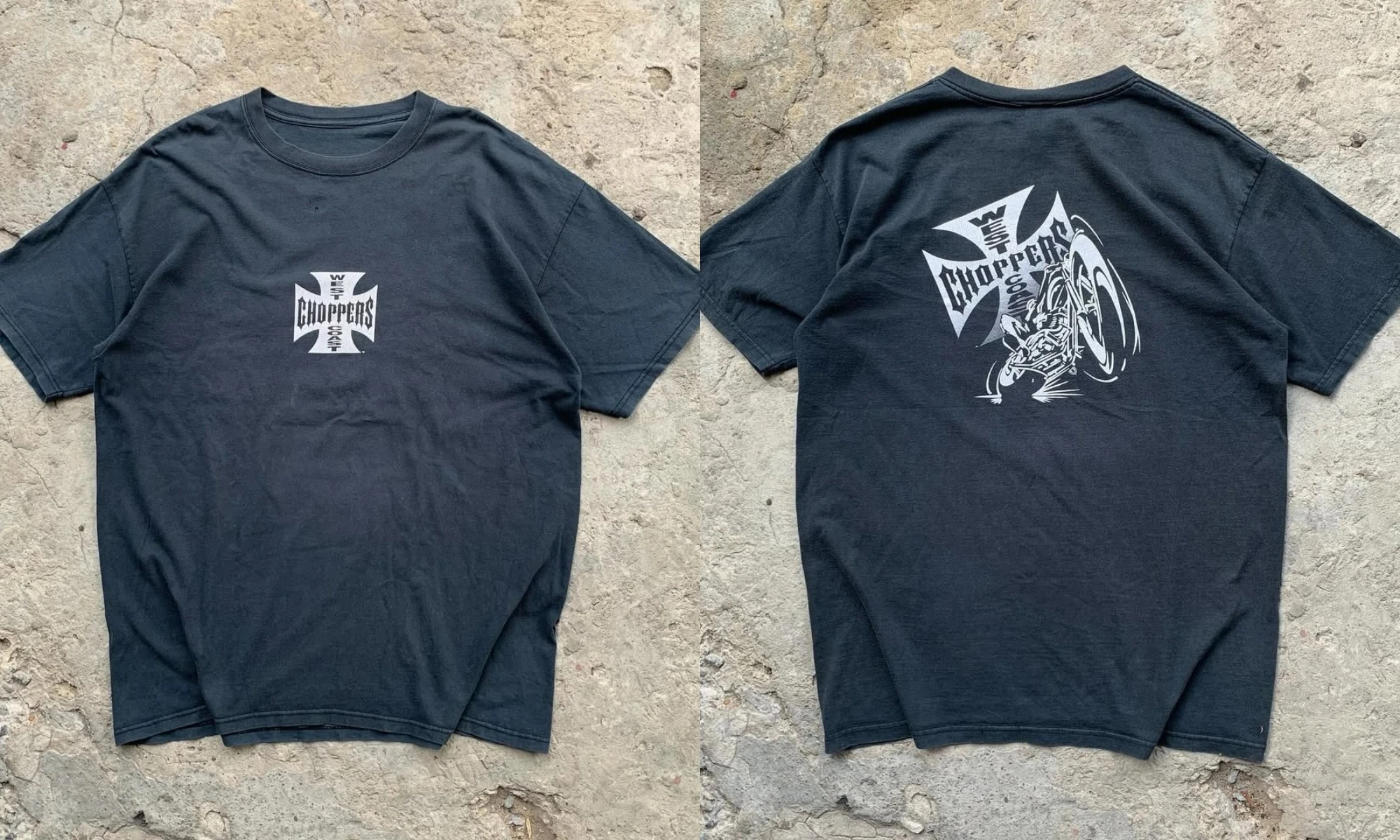 Unisex Double‑Sided T‑Shirt West Coast Choppers 20 Years Anniversary Cross Logo 1989‑2009 Vintage Motorcycle Lover Street Tee