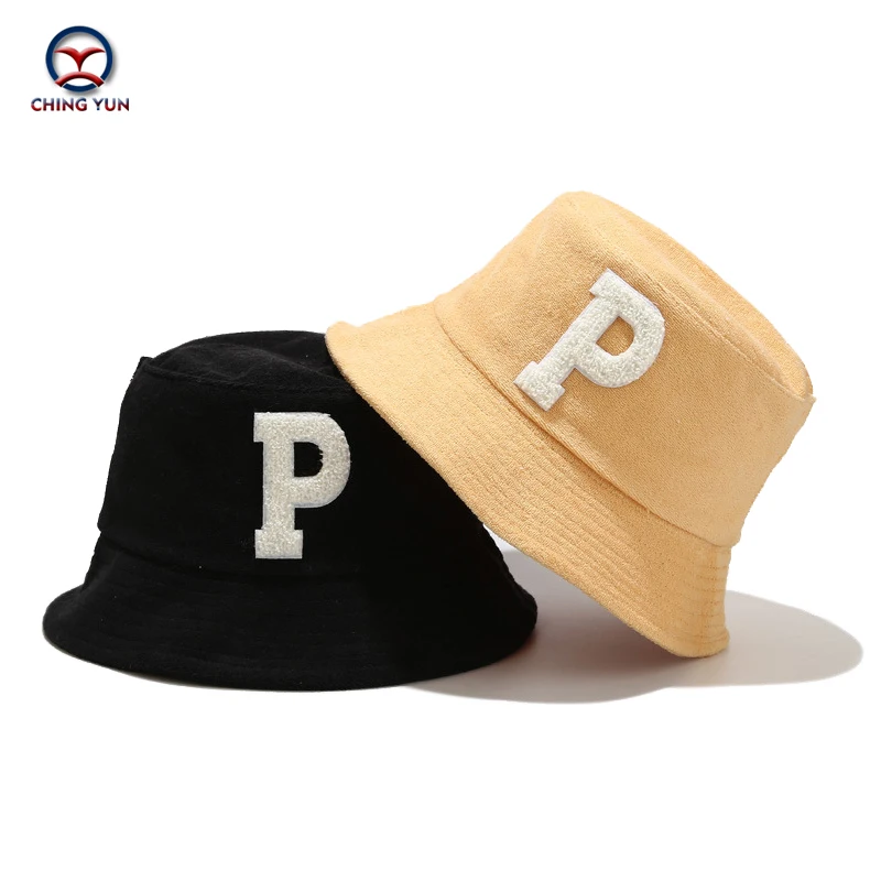 

simple P letter Hat spring and summer Towel material makes the face smaller fisherman hat men and women outdoors casual hats