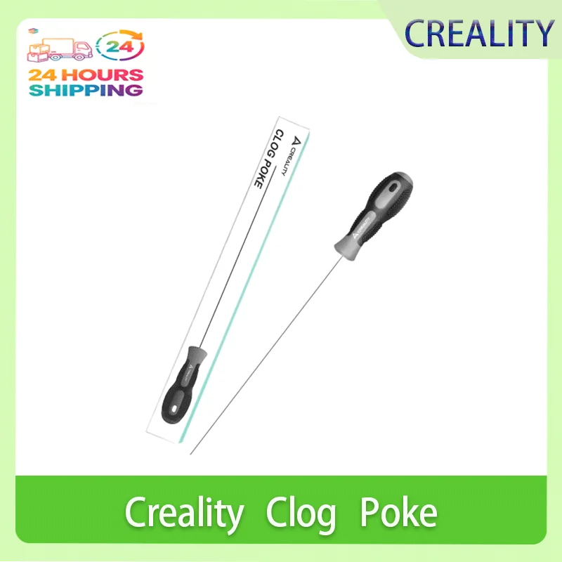 

Creality Clog Poke 3D Printer Nozzle Cleaning Kit for 1.75mm Filament Nozzles Φ1.5mm L210mm Needle Clean Hotend 3d Printer Part