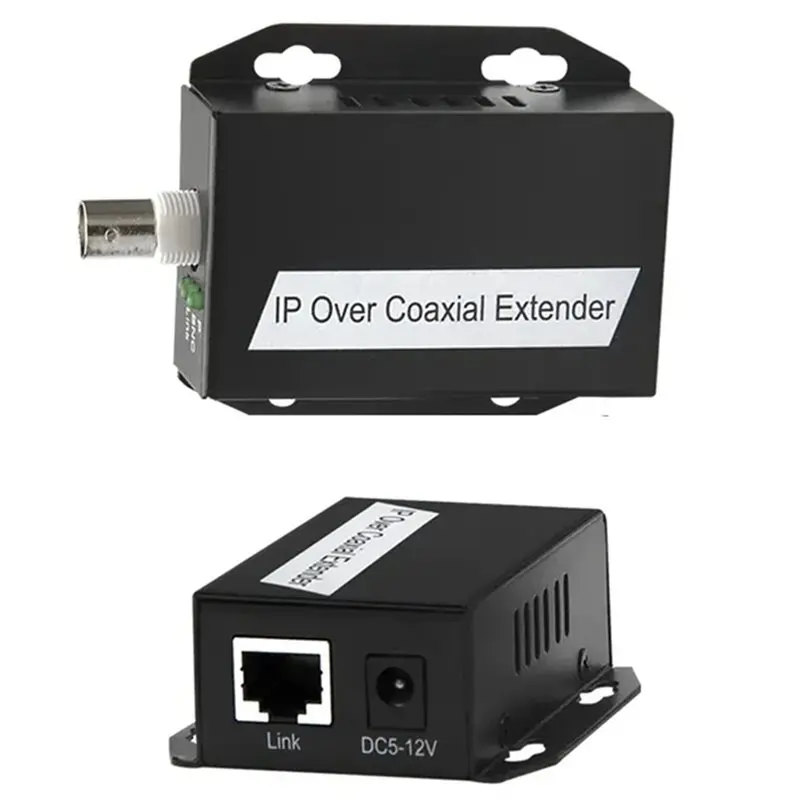 B29C-2Pair Ethernet IP Extender Over Coax HD Network Kit EOC Coaxial Cable Transmission Extender For Security CCTV Cameras
