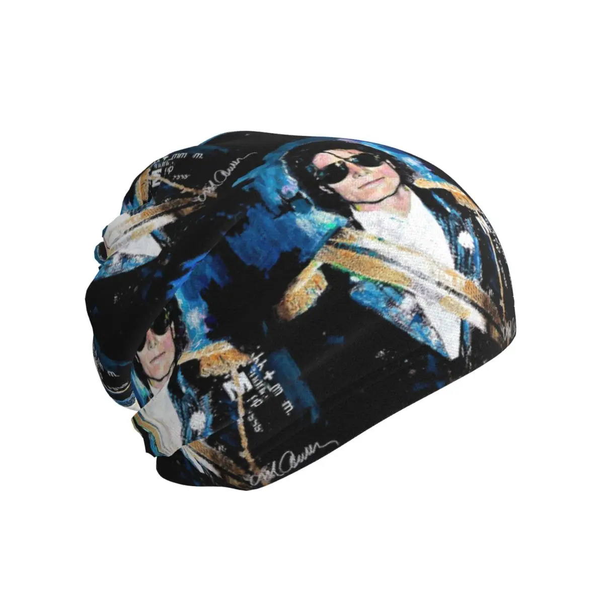 Michael 1984 Grammys Jackson Pop Art Portrait Bandana Neck Cover Printed Wrap Scarf Warm Cycling Scarf Unisex Adult Windproof