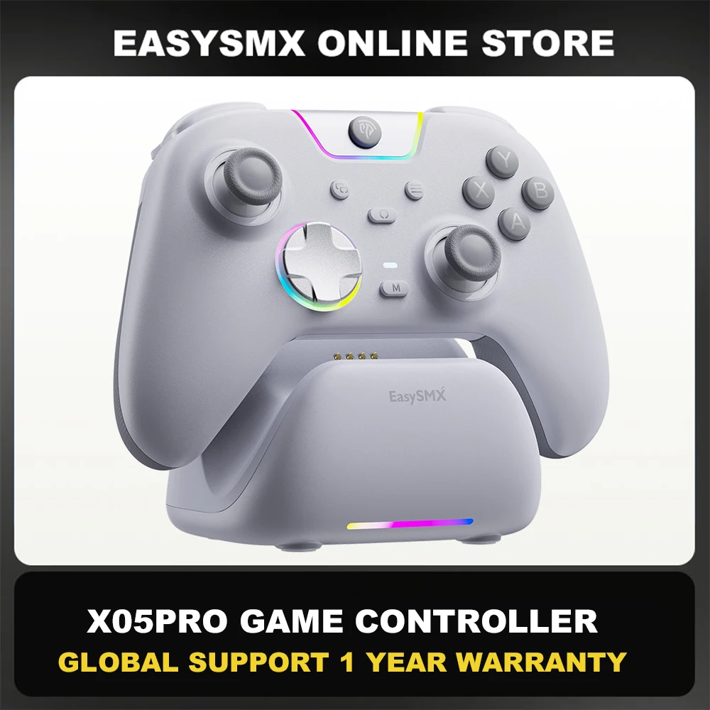 ワイヤレスゲームパッド EasySMX X05Pro 充電ドックコントローラー EA Sports FC 26/フットボールマネージャー2026/PC/スマホ/TV対応