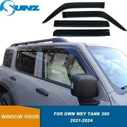 Window Deflector For GWM WEY TANK 300 2021 2022 2023 2024 2025 2026 Window Visor Sun Rain Guard Weather Shield Wind Deflector