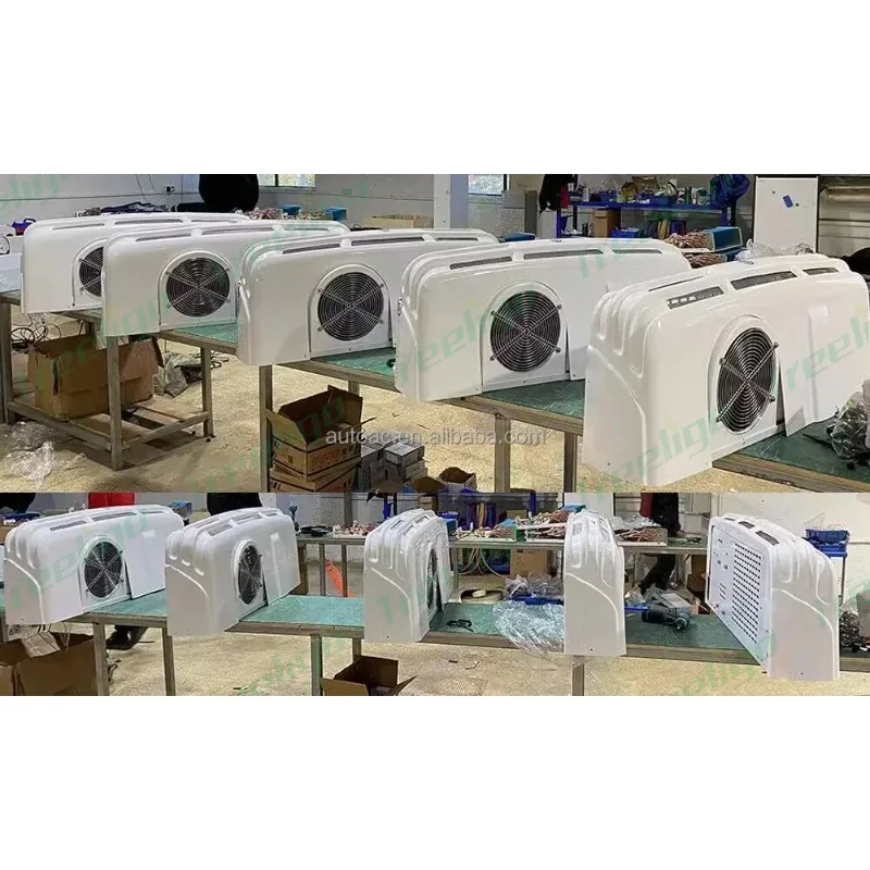 12v Truck Transport Refrigeration Units Foodtruck Van Vehicle Refrigeration Condenser Evaporator Units