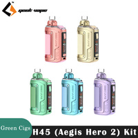 Original Geekvape H45 Aegis Hero 2 Kit 45W Vape 1400mAh Battery 4ml Pod Cartridge B Coil 0.45ohm 0.6ohm E Cigarette Vaporizer