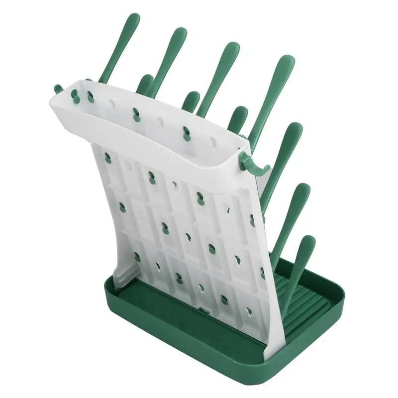 

Baby Bottle Drying Rack,Vertical Space Saving Countertop Holder-Capacity For 16 Bottles,Baby Accessories Organizer