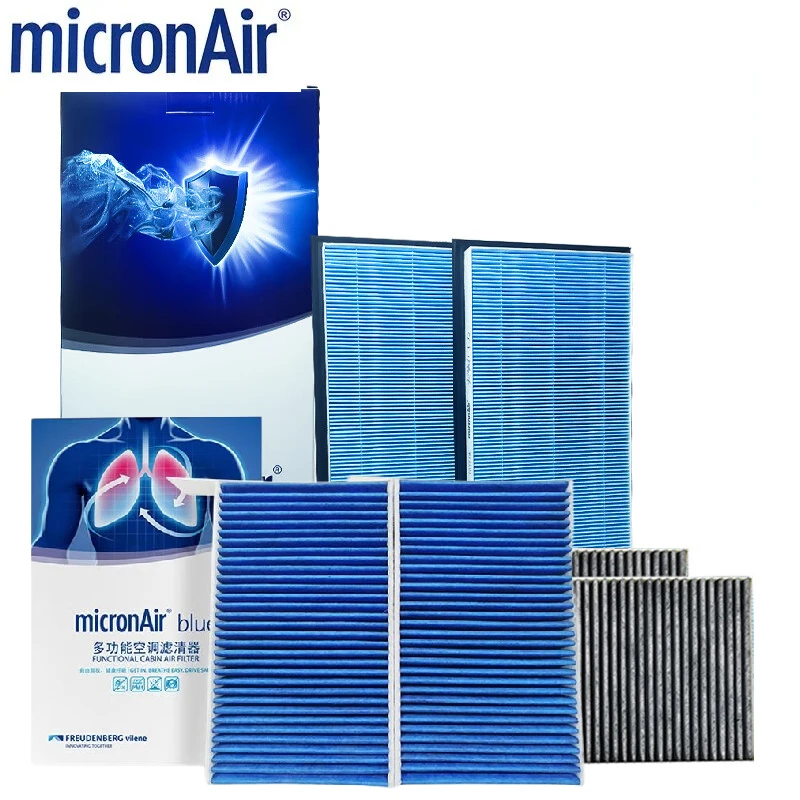 

For Tesla Model Y Juniper EV micronAir HEPA + Carbon Cabin Filter Kit AC Filter Interior BL2508-2 + MF002U Full Set