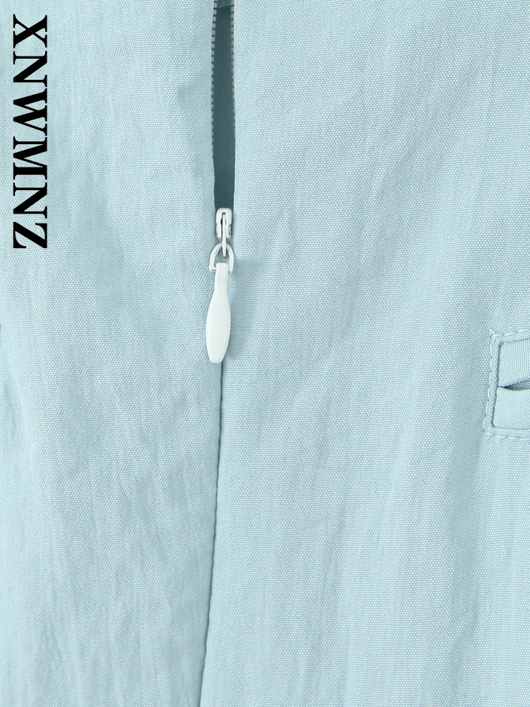 XNWMNZ 2025 夏の新製品女性服ファッションカジュアル V 襟ノースリーブミディ A ラインスカートシンプルシックな女性スリーピース