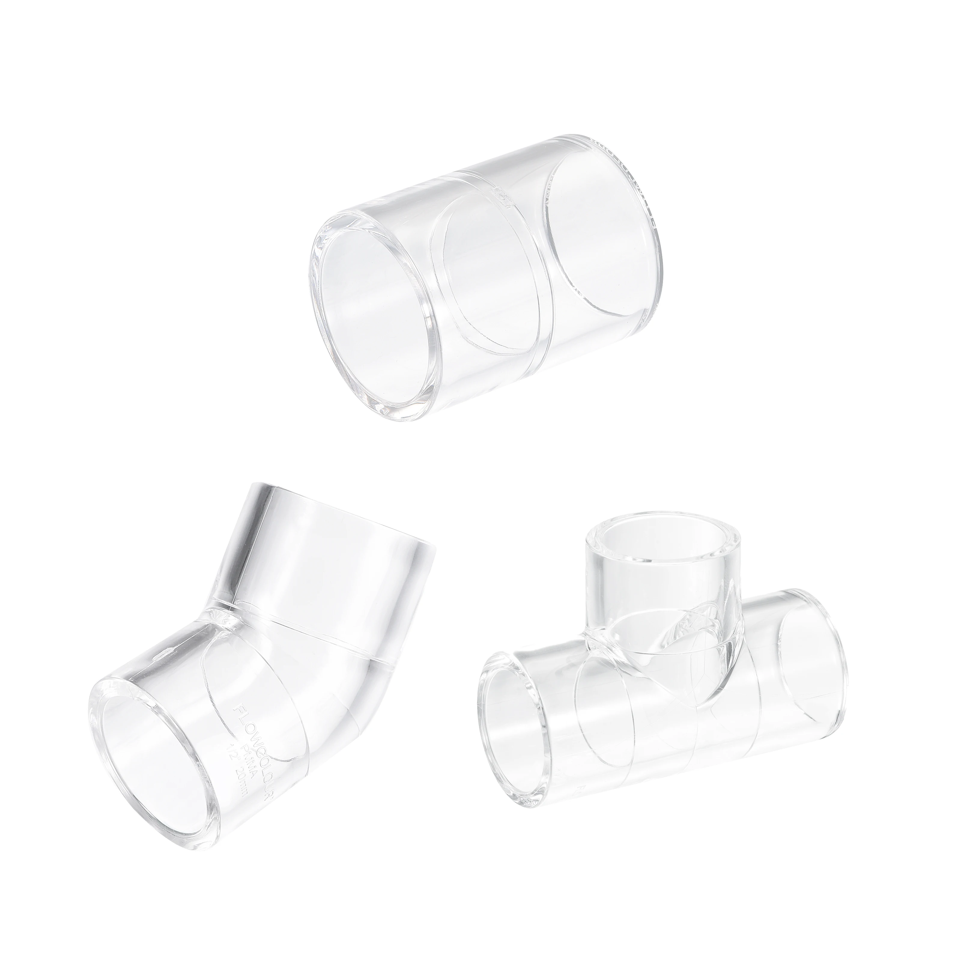 

Uxcell 1/4 шт., прозрачная акриловая труба, коленчатый соединитель для аквариума, 45 градусов, прямой тройник, коленчатые соединения, адаптер для фитинга трубки подачи воды