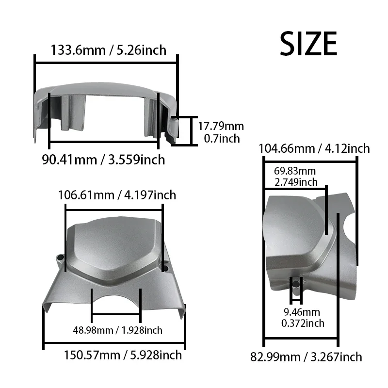 

Motorcycle Parts Tools Aluminum Sprocket Chain Cover For 110cc 125cc ATV Dirt Bike Engine Protector Case Motocross Accessories