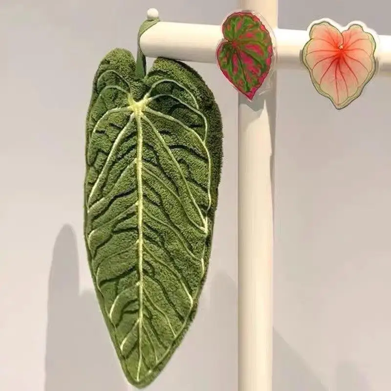 Fotografia 3: NOVIDADE! Toalha de Mão de Desenho Animado de Camada Dupla, Super Absorvente e de Secagem Rápida, com Design para Pendurar, para Cozinha e Limpeza