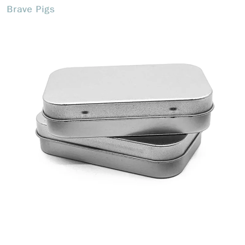 Mini Metal Box Tin-Plated Slide Cover Storage Box Portable Boxes Container