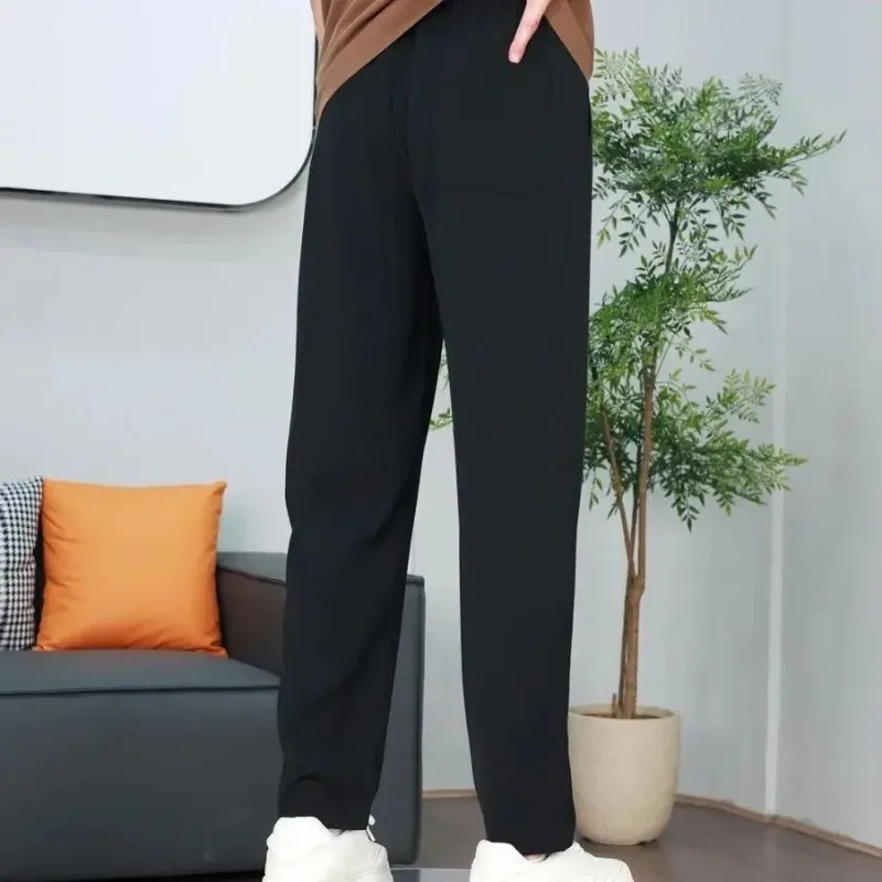 Straight Loose Formal Dress Pants Male Trousers Baggy Summer Men\'s Casual Tailoring Thin Work Long Spandex Low Price Stylish Y2k