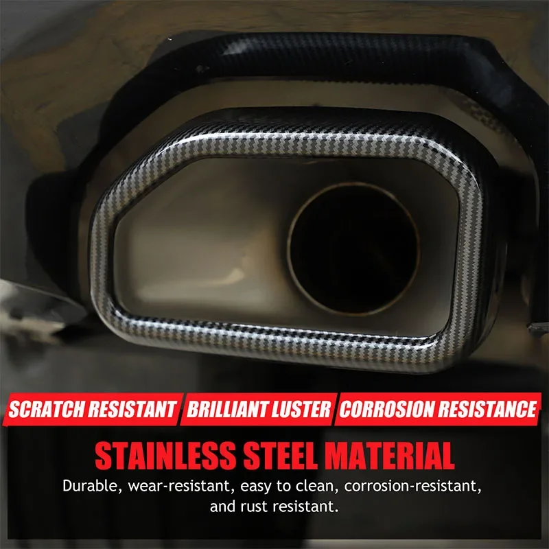 2022-2023 BMW X3 G01 X4 G02 스테인리스 스틸 자동차 배기 머플러 장식 커버 배기 파이프 커버 스티커 자동차 액세서리