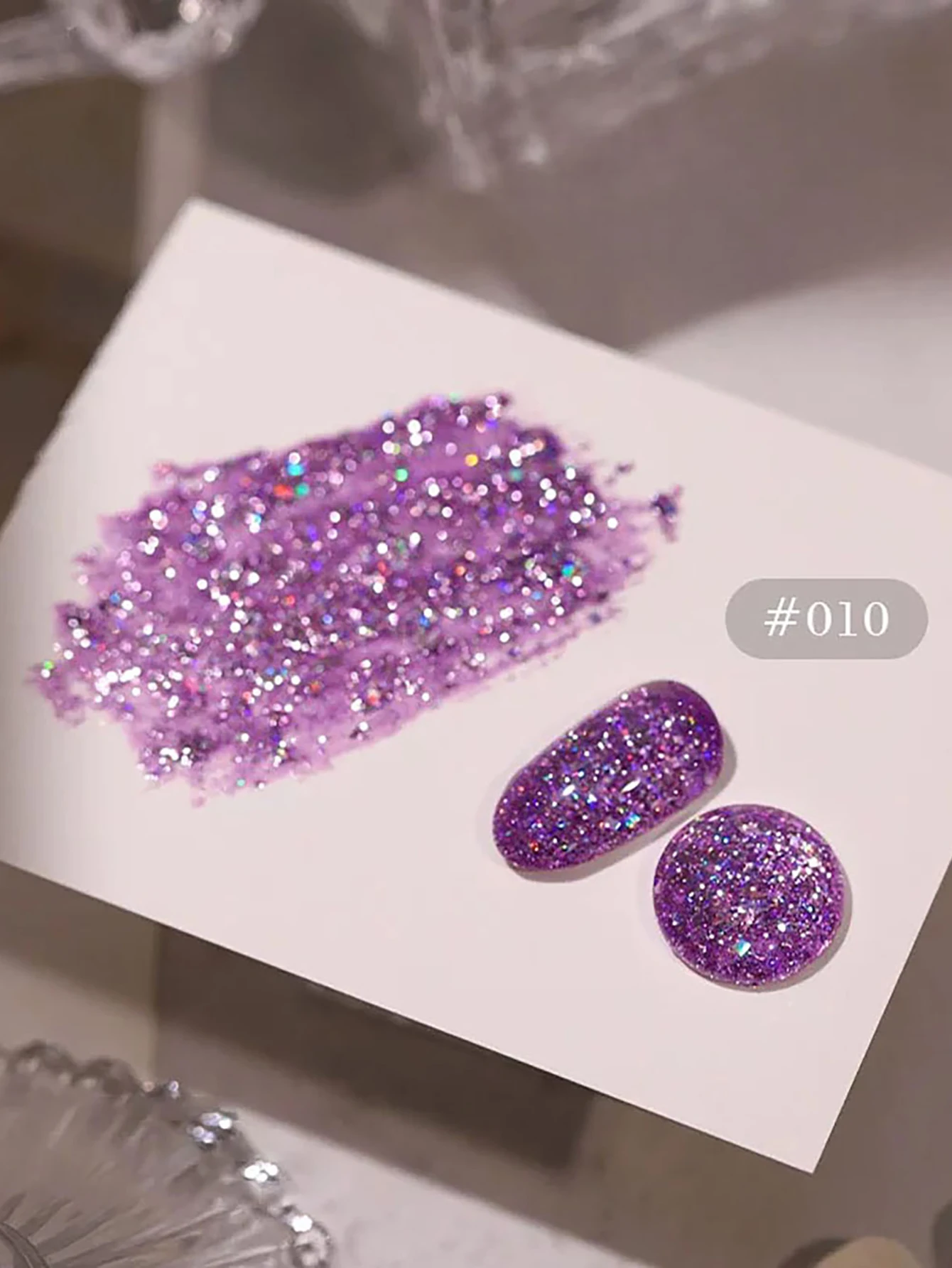 ยาทาเล็บเจลกลิตเตอร์สะท้อนแสง ZH สีเงินระยิบระยับสดใส กึ่งถาวร ลอกออกได้ด้วยน้ำยาล้างเล็บ สำหรับตกแต่งเล็บด้วยแสงยูวี อุปกรณ์ทำเล็บ