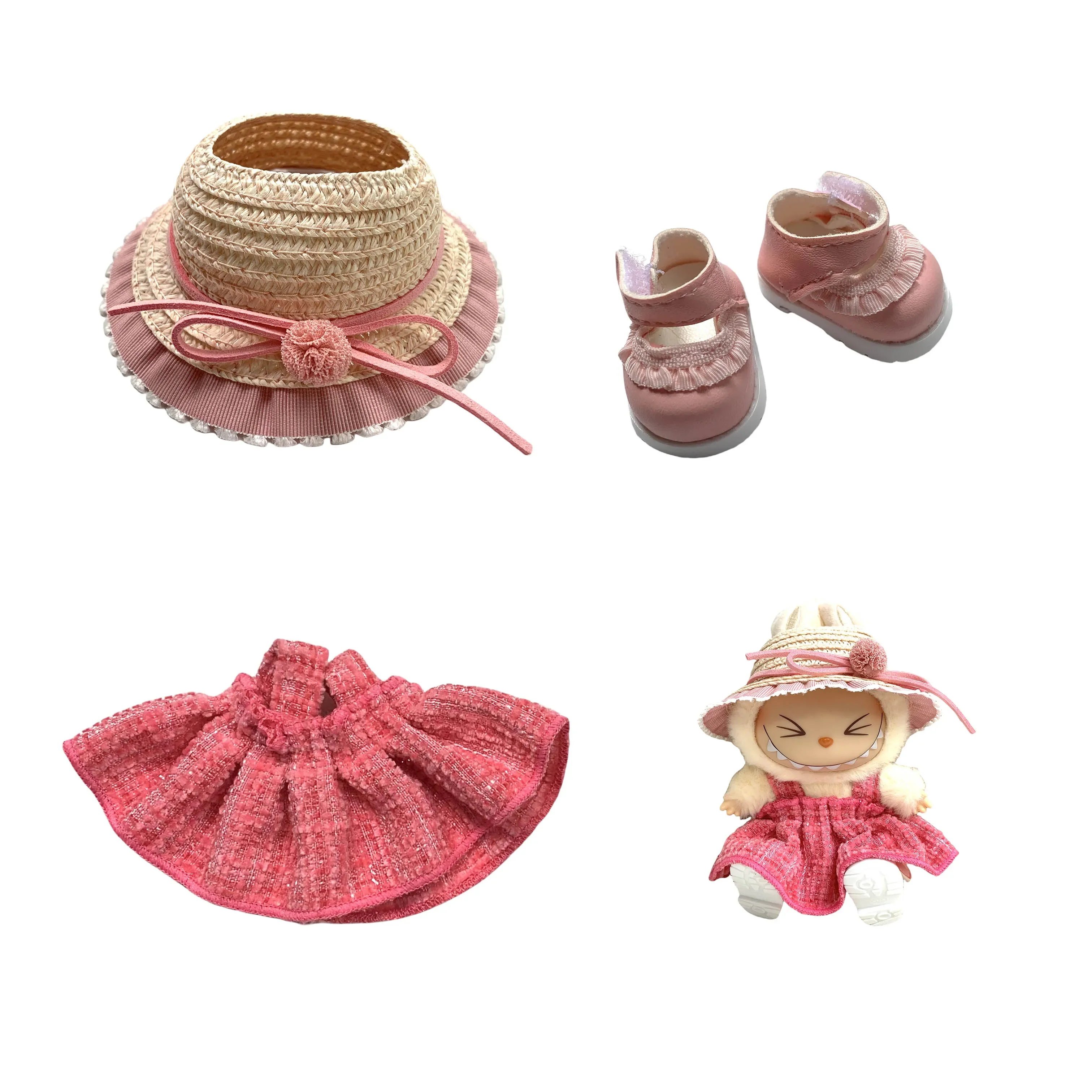 Одежда для Labubu, мини-плюшевая кукла, одежда, аксессуары для корейки Kpop Exo