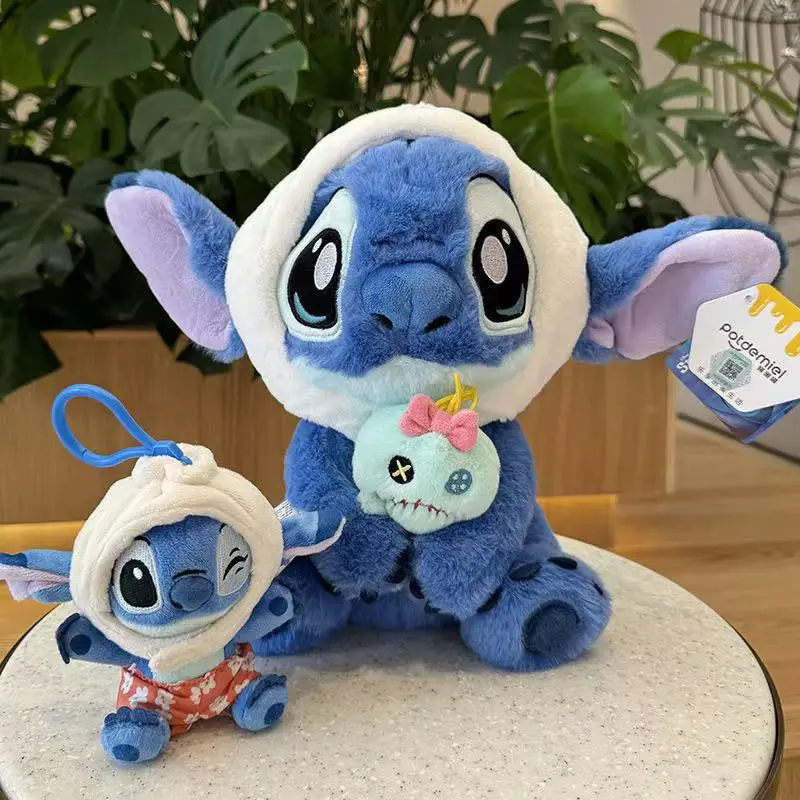 Muñeca de peluche de Lilo & Stitch para niña, juguete creativo de almohada Kawaii, edición Stitch Rose de Disney, regalo de cumpleaños