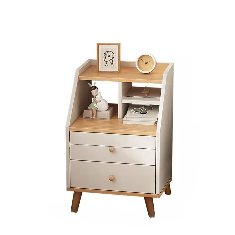 Wood Modern Nightstand Bedside Bedroom Girl Nightstand Storage Storage Aesthetic Muebles Para Hogar Furniture Decoration