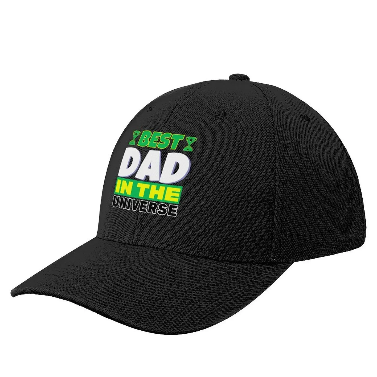 

Best Dad In The Universe (Green & Yellow Black Edition) Baseball Cap Luxury Cap Golf fun hats Man Women's