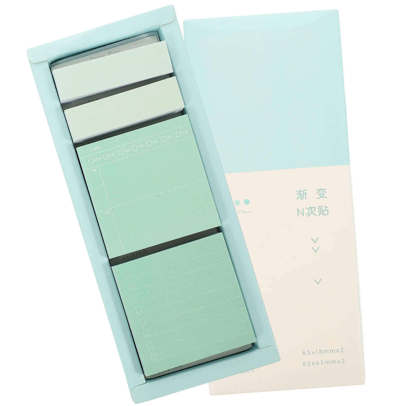 1 Box Sticky Tabs Decorative Memo Pads Self-Adhesive Portable Memo Stickers Waterproof Long-Lasting Practical Sticky Tabs