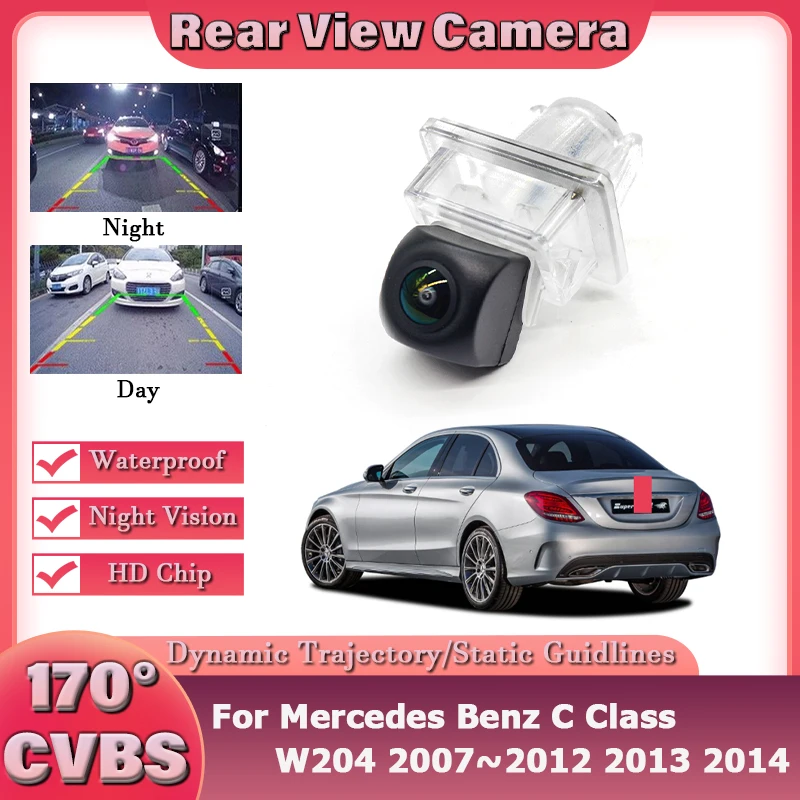 

Car Rear View Camera For Mercedes Benz C Class W204 2007 2008 2009 2010 2011 2012 2013 2014 HD Night Vision Car Reverse Camera