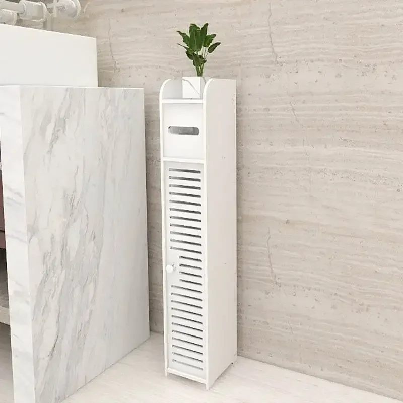 

Floor Standing Bathroom Crevice Cabinet Waterproof Ultra-narrow Storage Kitchen Cabinet Minimalist Storage Organizer Furniture