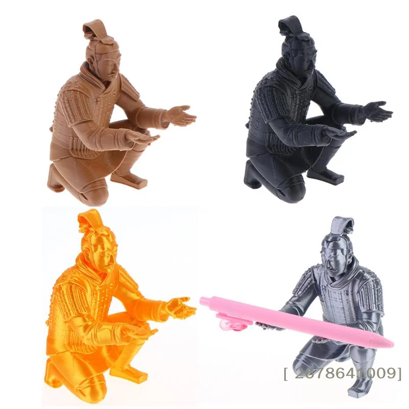 ⚑Terracotta Warrior Pen Holder - Kneeling Qin Dynasty Soldier Statue Desk Organizer, Novelty Stationery & Decor