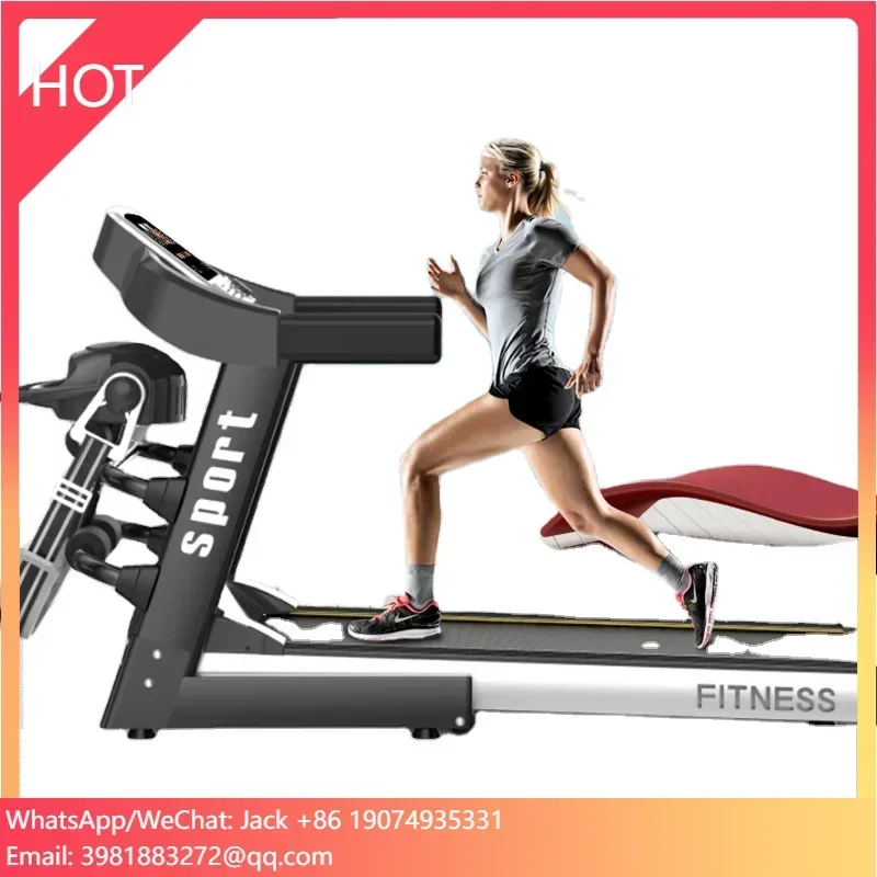 

Bluetooths Heart Rate Monitoring Electric Treadmill Fitness Machine Weight Bench Kid Indoor Exercise Fitness Gym Equipment