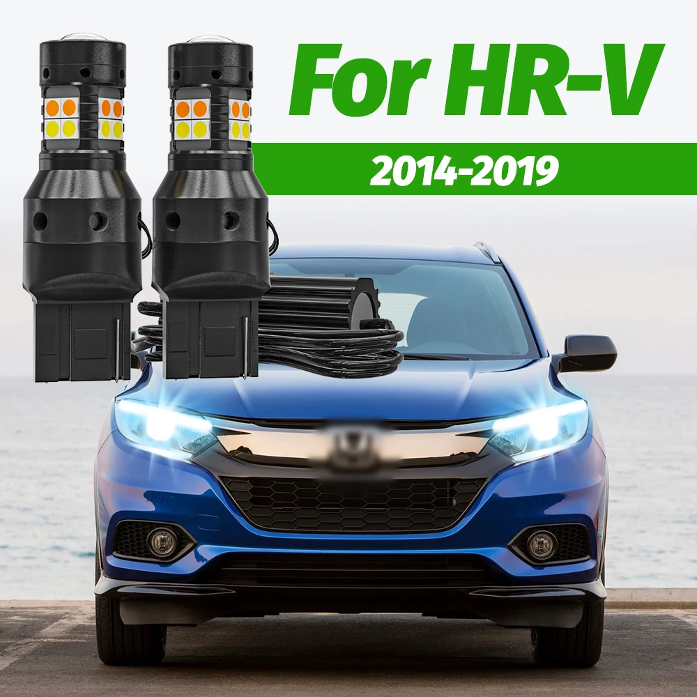 2 Stück Dual-Mode-Blinker + Tagfahrlicht-Zubehör LED DRL für Honda HR-V HRV 2014-2019 2015 2016 2017 2018