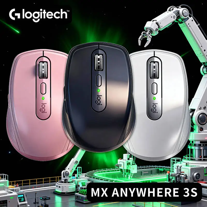 

Logitech MX Anywhere 3S Wireless Mouse with High-Resolution 8K DPI, Silent, Tracks on All Surfaces