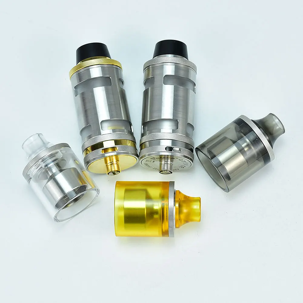 

Taifun GT IV RTA Taifun GT4 rta 25mm single coils tank atomizer rta topfilling bellcap 316SS material E-Cigarette atomizer