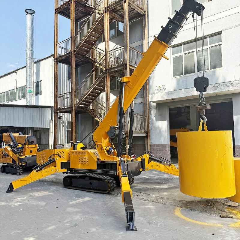 Mini Electric Telescopic Hoist Spider Cranes Small Spider Crane Boom Lift Crawler 3 Ton Spider Crane