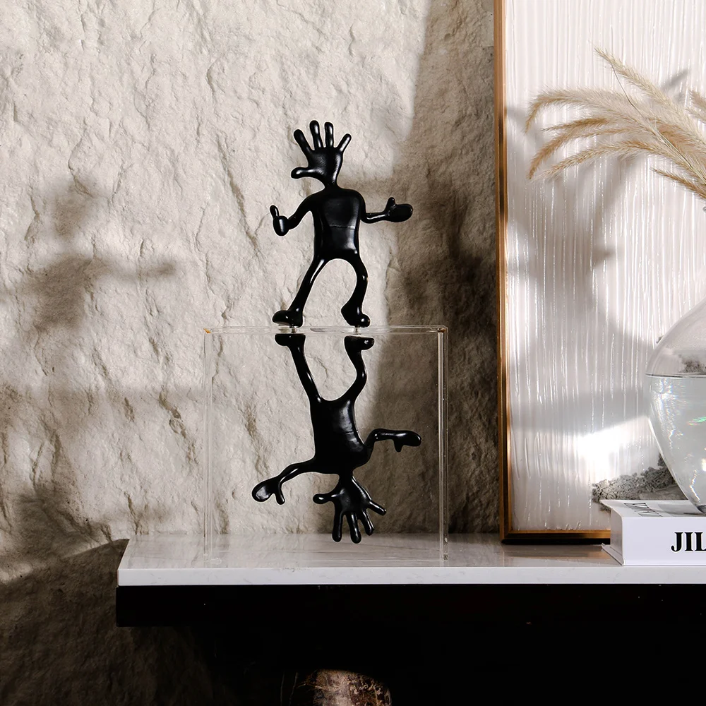 Elegant Handcrafted Custom Design Project Use Modern Abstract Figurine Sculpture Interior Home Decor Items for Living Room Art