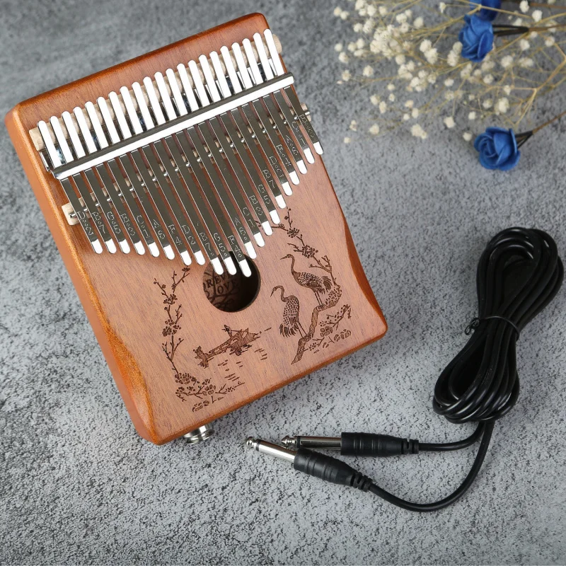 

Thumb Piano Kalimba PianoTransparent Student Children Musical Instrument Portable Finger Piano