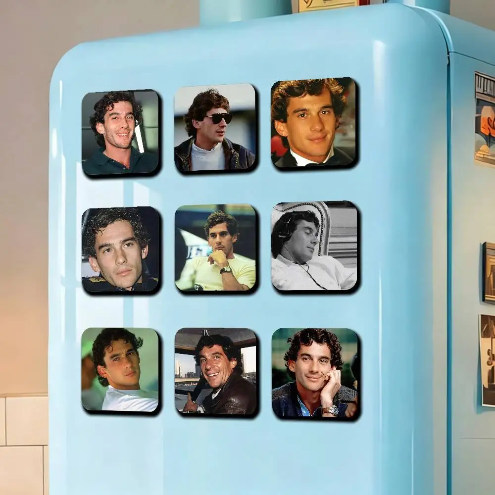 para-a-ayrton-s-senna-capa-magnetica-para-cartoes-de-geladeira-Imas-personalizados-para-refrigerador-e-armario-metalico