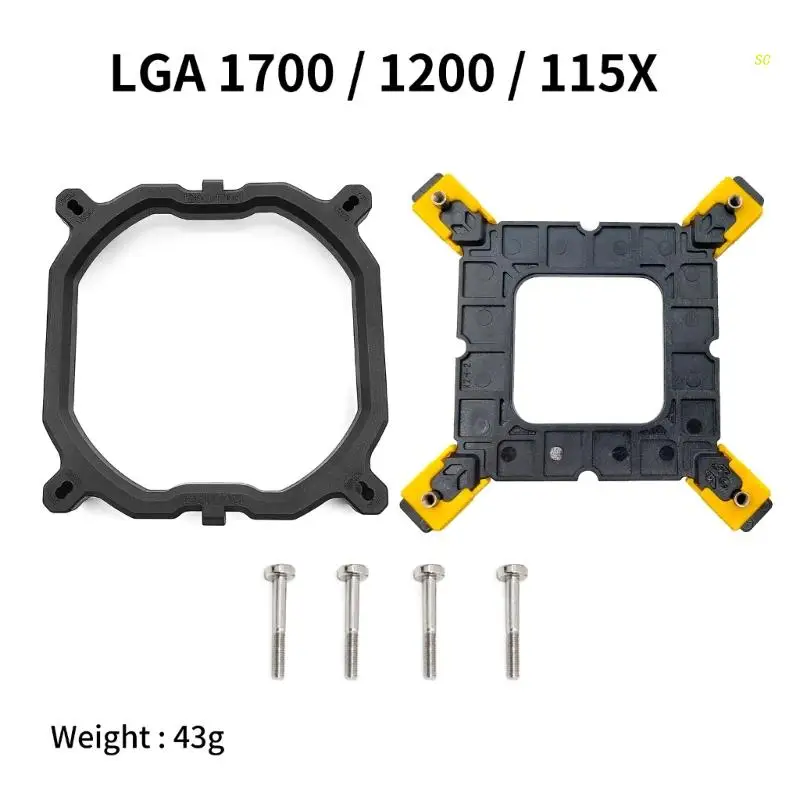 CPU Cooler Fan Bracket Kit with Mounting Screws for LGA 1150 1151 1155 1156 1366 1700 Cooling Fans Repair Part .